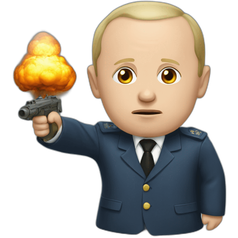 Putin with nuclear bomb emoji