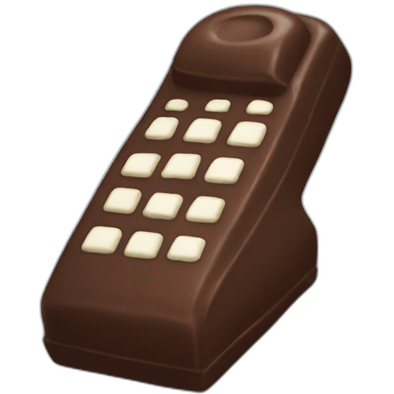 Chocolate phone emoji