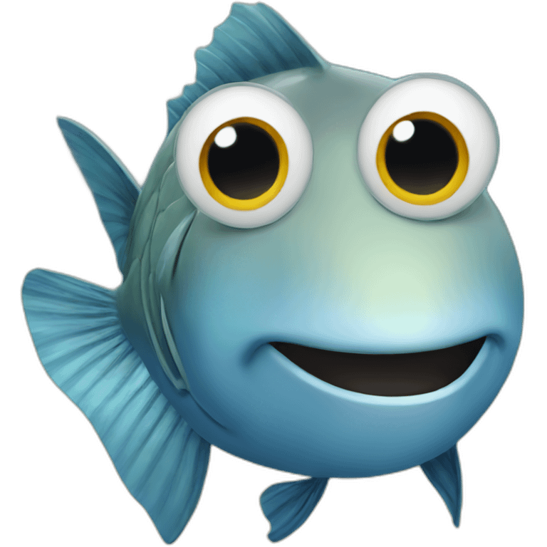 Fish from the ocean as a teacher emoji