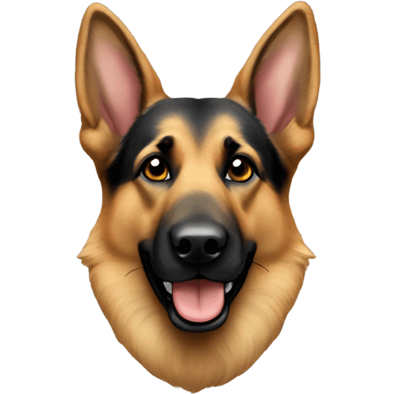 German shepherd dog with an earring emoji