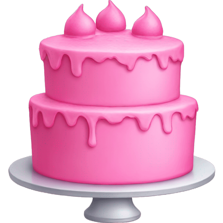 Pink cake emoji