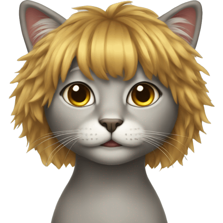 cat with wig emoji