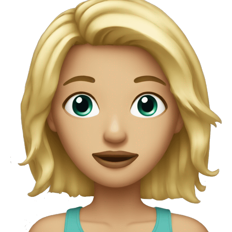 dirty blonde girl emoji