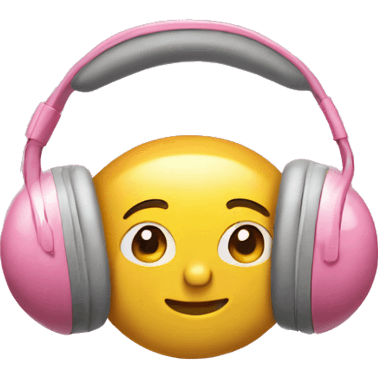 Air max headphones with pink bow emoji