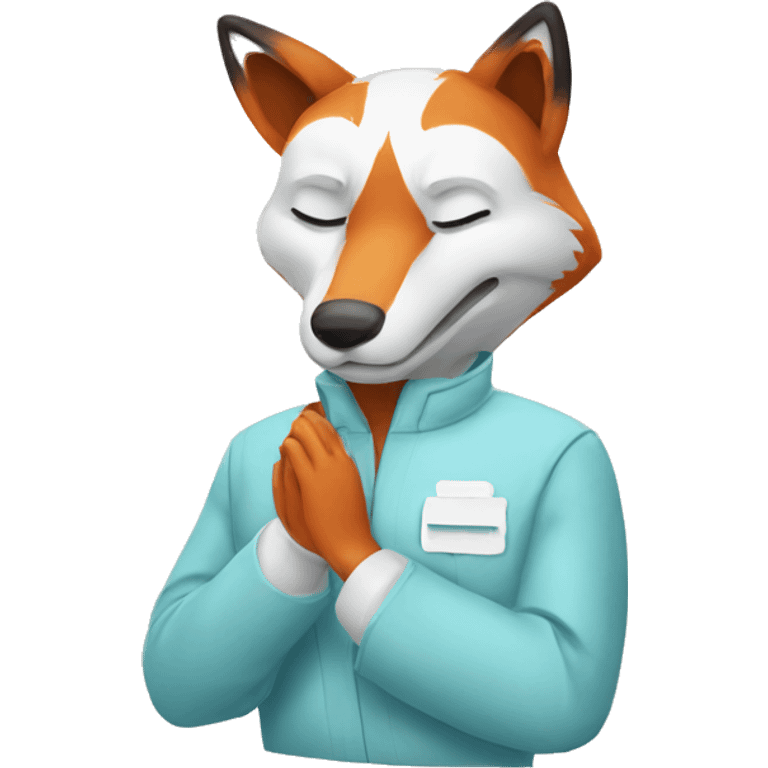 Un renard malade emoji