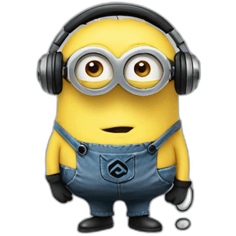 minions with headphones emoji