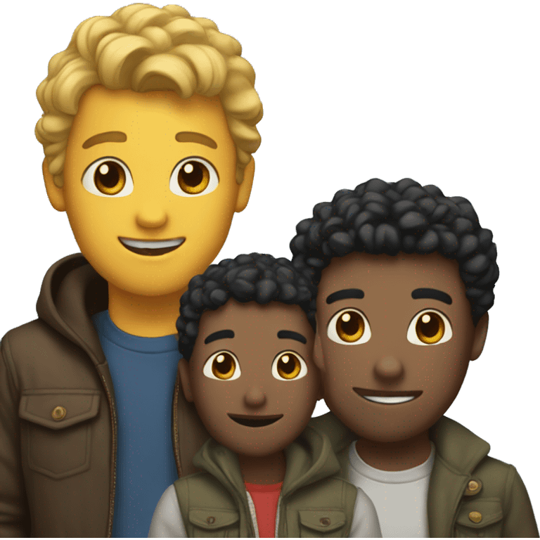 3 friends emoji