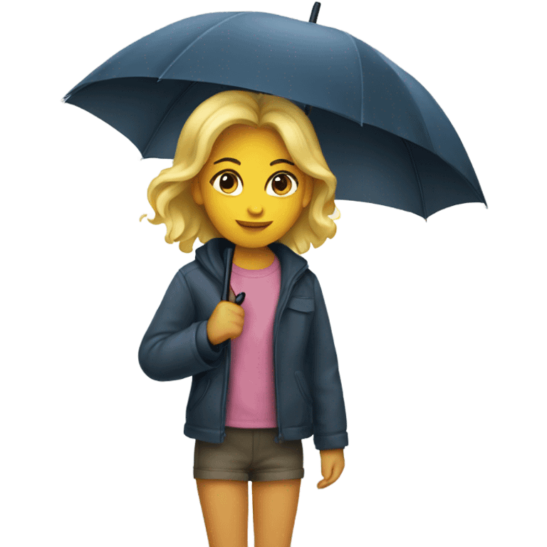 Girl with a umbrella emoji