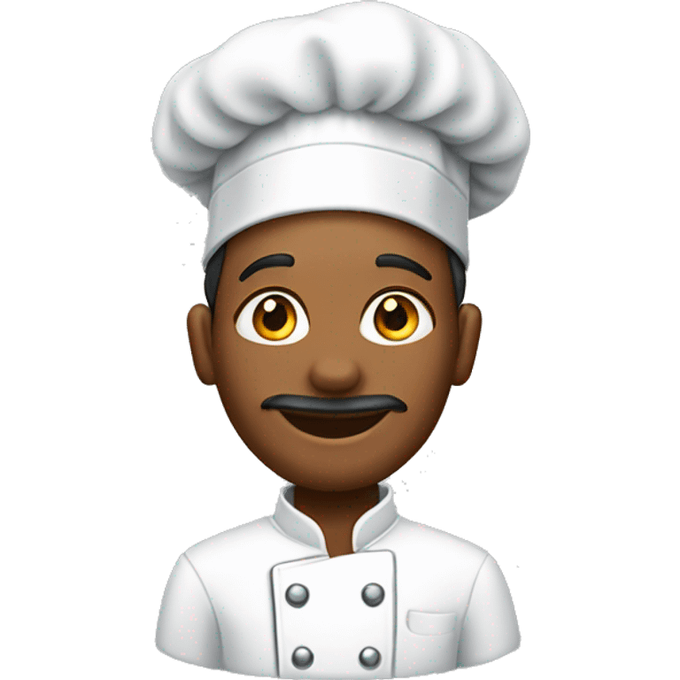 chef wearing chef hat and diamond earrings emoji