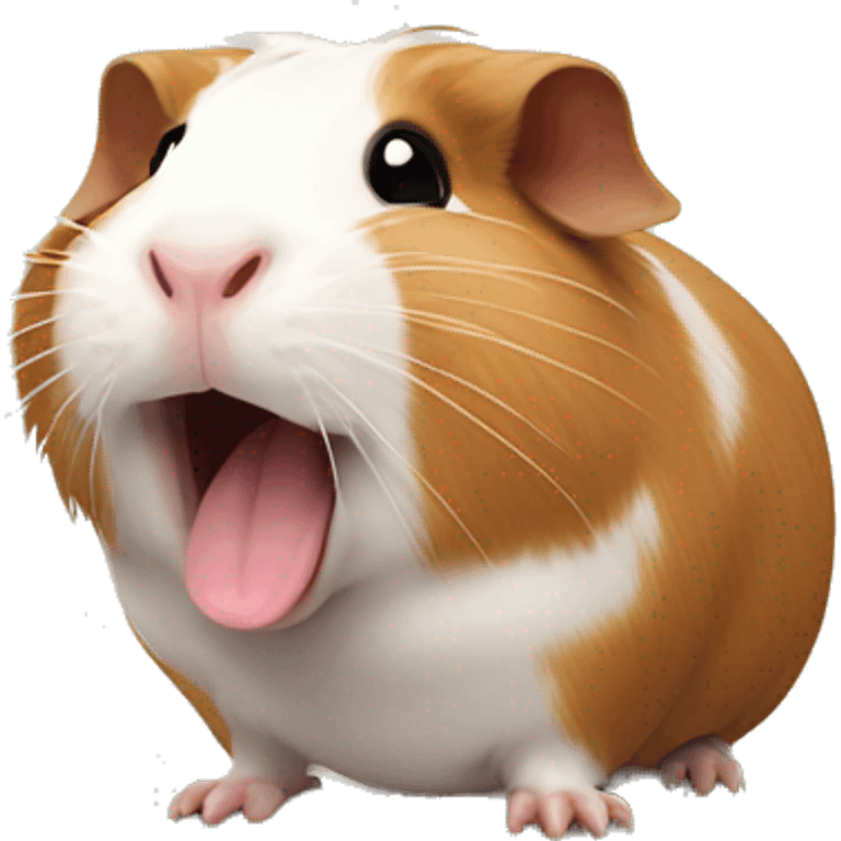 Guineapig yawning emoji