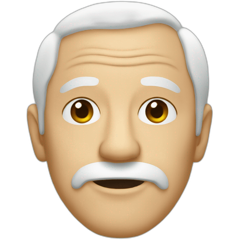 Old man minimalist emoji