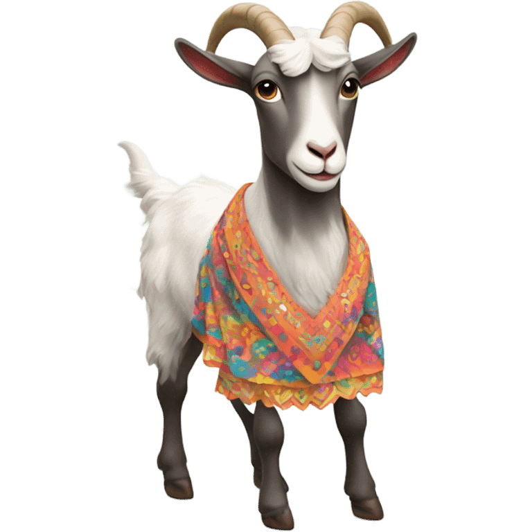 Goat wearing a dress emoji