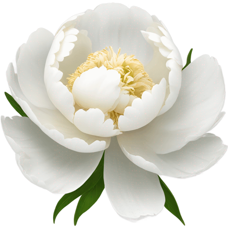 White peony  emoji