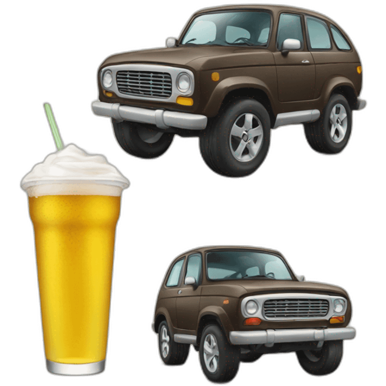 Car drink emoji