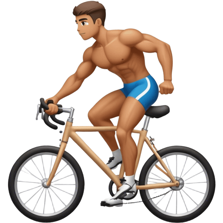 Gym freak on bike  emoji