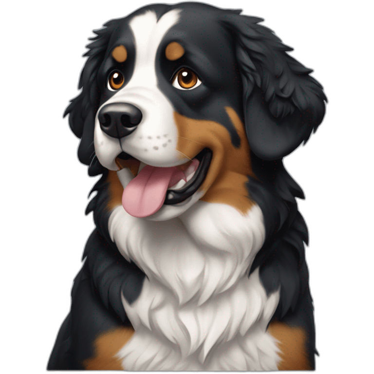 Berner sennen dog emoji