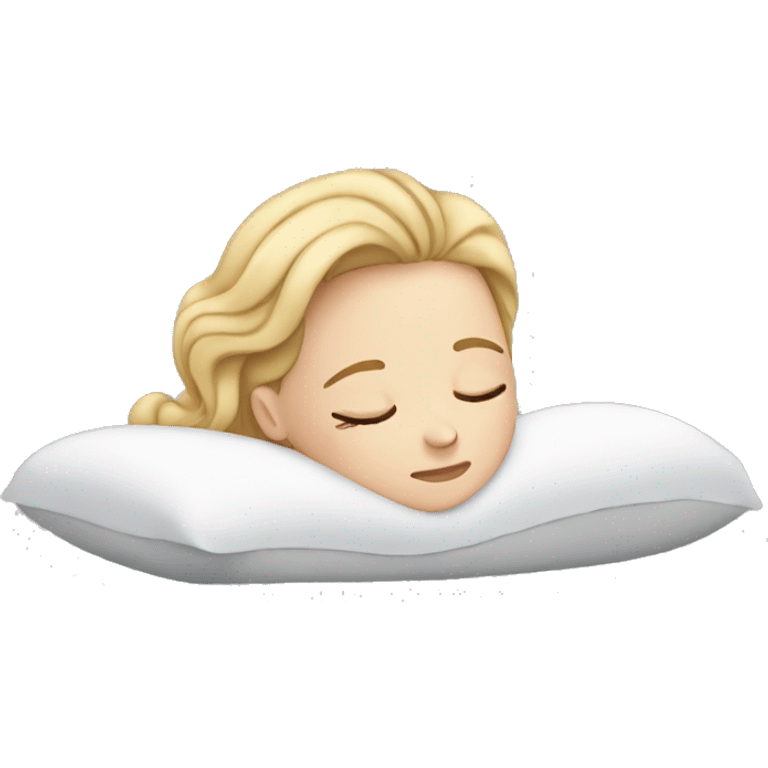 white girl sleeping emoji