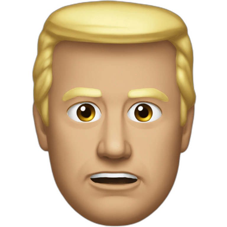 Trump head pmohawk emoji