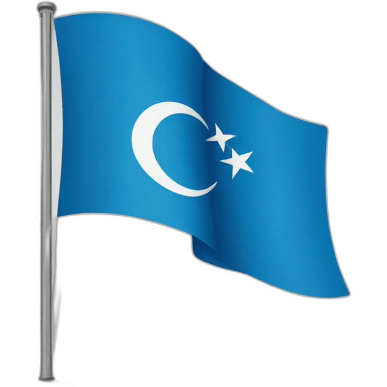 blue turkish flag  emoji