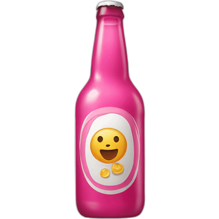 Pink Bottle beer emoji