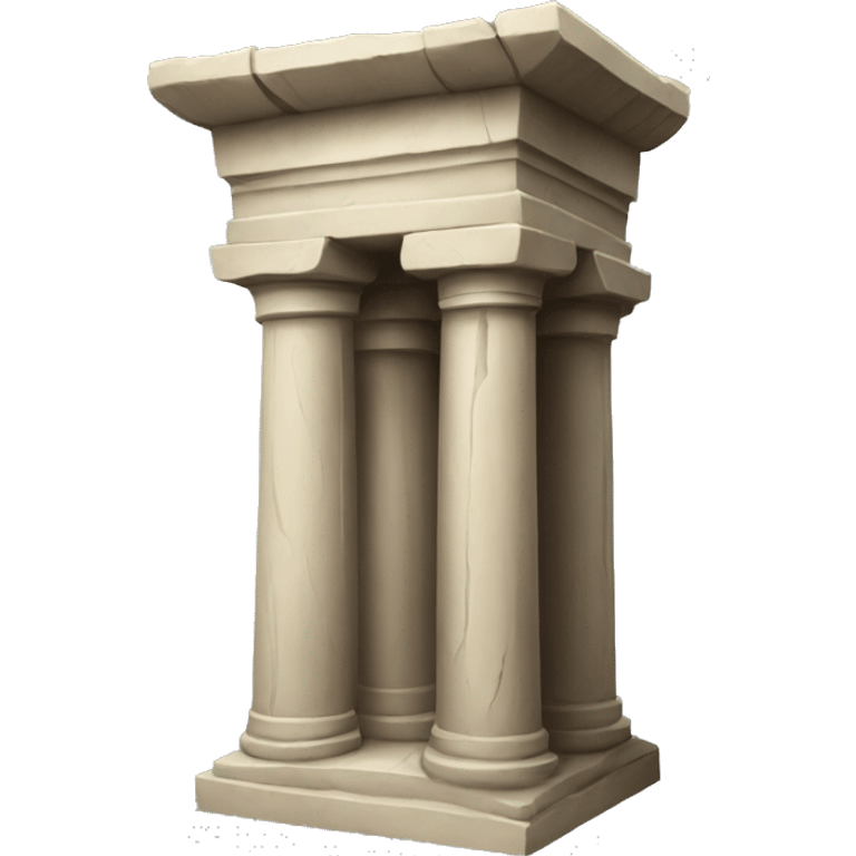 ancient pillar forward facing emoji