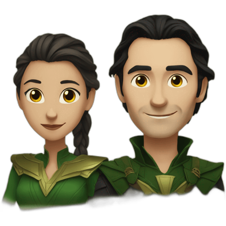 Loki and Sylvie emoji