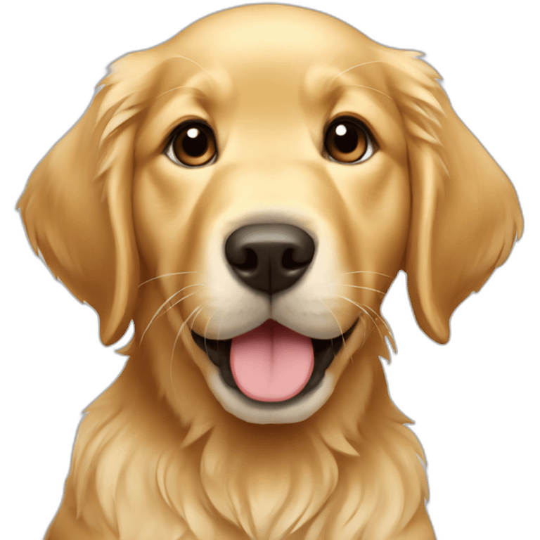 golden retriever puppy emoji