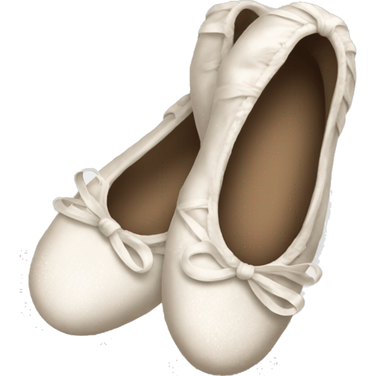 muddy  white ballet shoes emoji