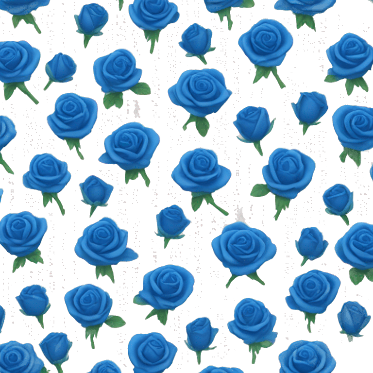 Blue rose emoji