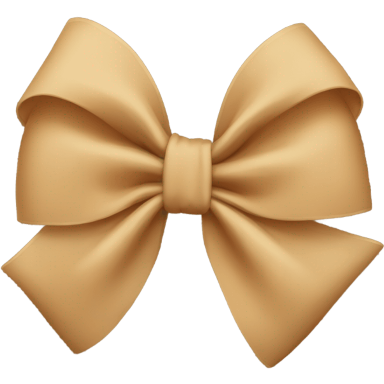 Tan bow emoji