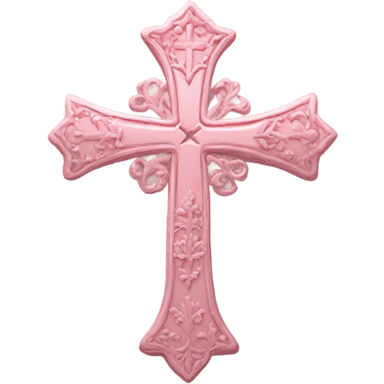 Croix rose emoji