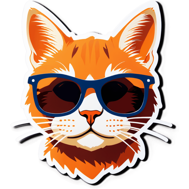 Cat with sunglasses emoji