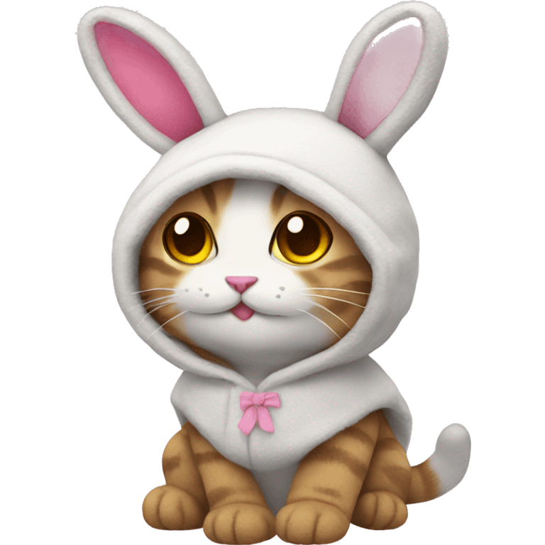 cat plushie IN A BUNNY COSTUME emoji