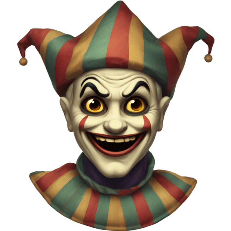 vintage scary jester  emoji