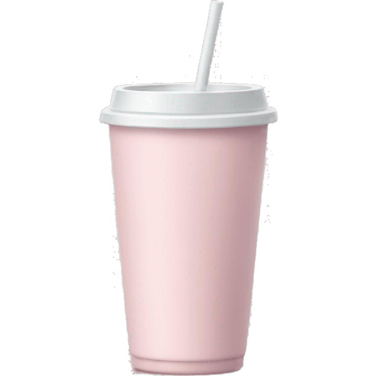 Light pink tumbler without face emoji