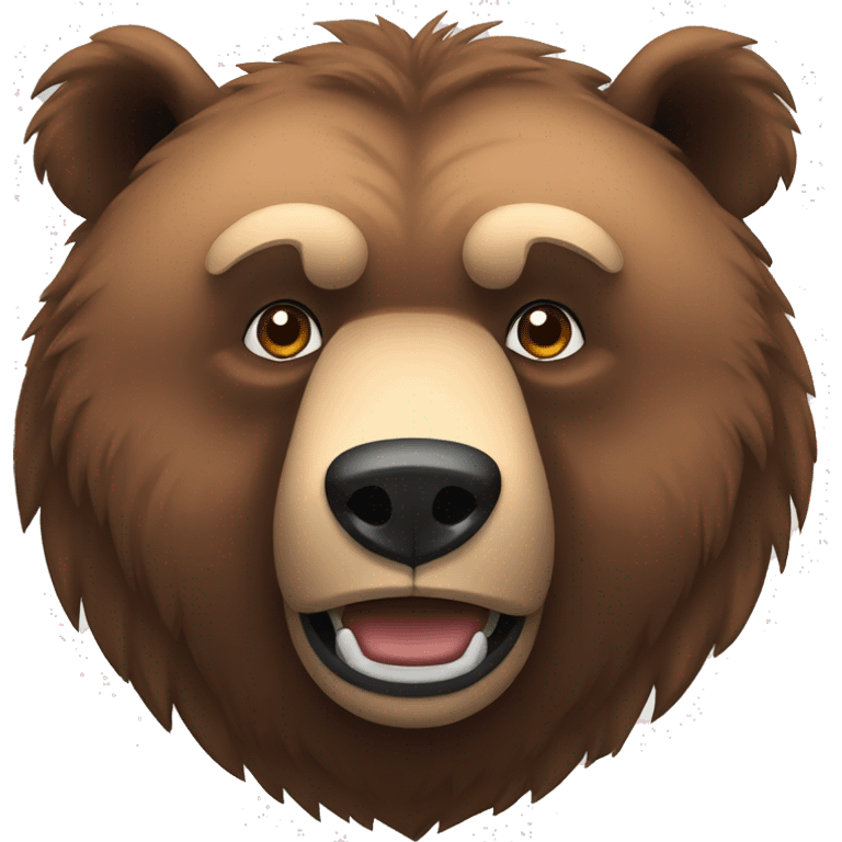 Big Strong grizzly bear emoji