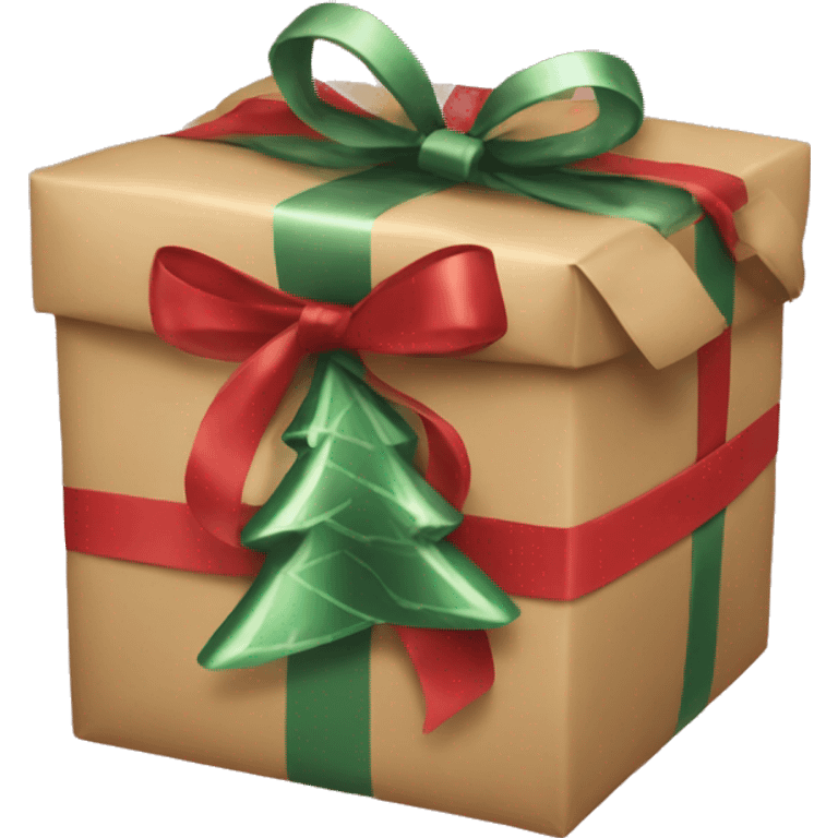 christmas gift unwrapping moment gift  emoji