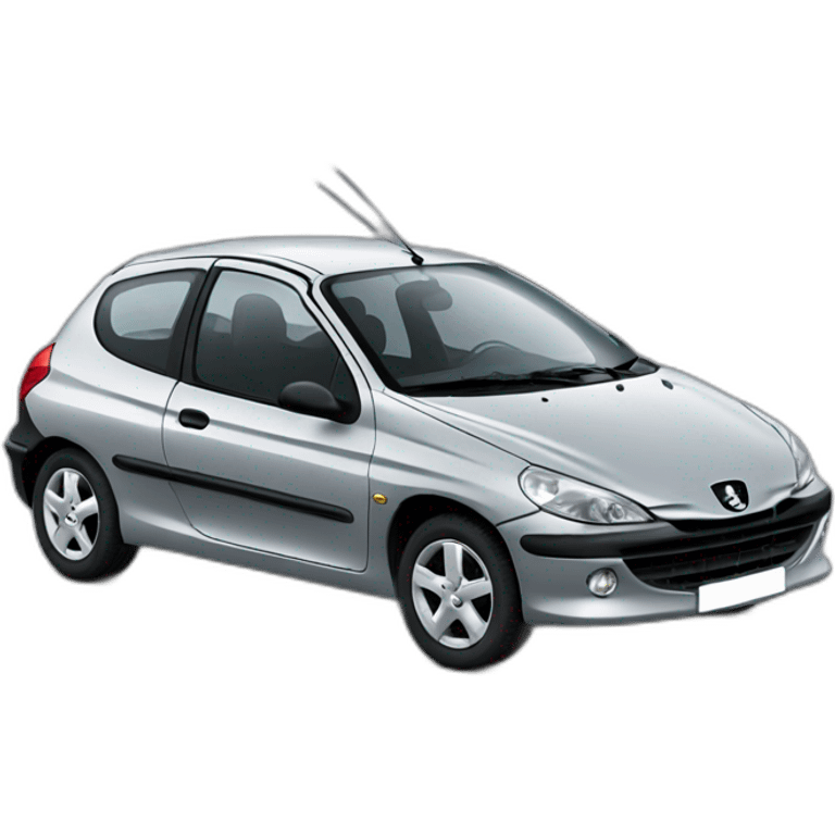 Peugeot 206 gris emoji