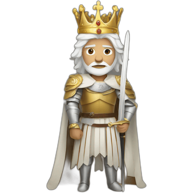 White King with sword emoji