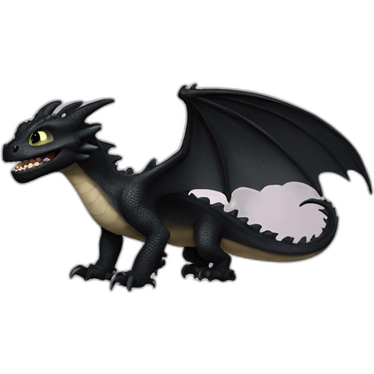 Toothless dragon emoji