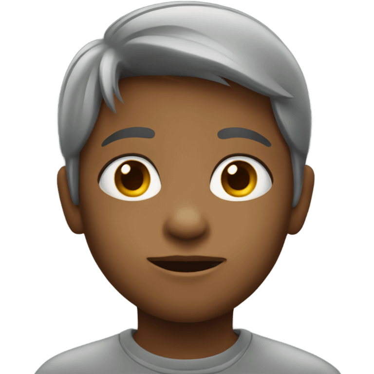 Grey child emoji