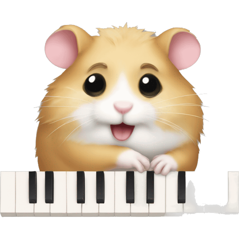 hamster plays piano emoji