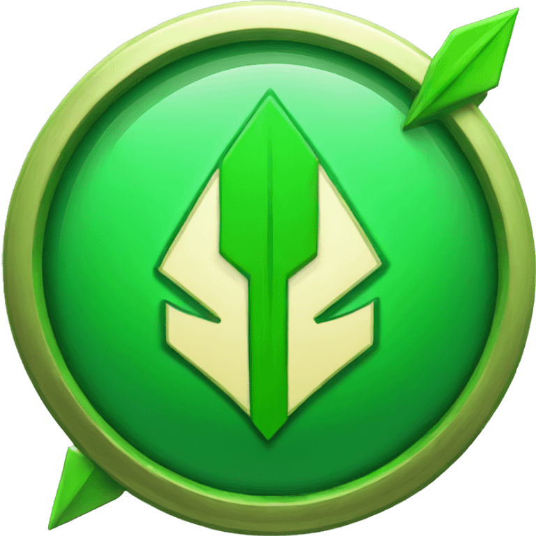 green arrow up boost badge emoji