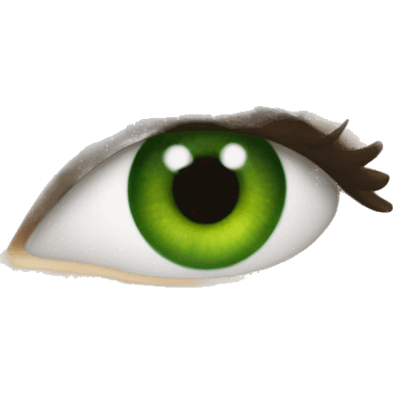 Green eye lady emoji