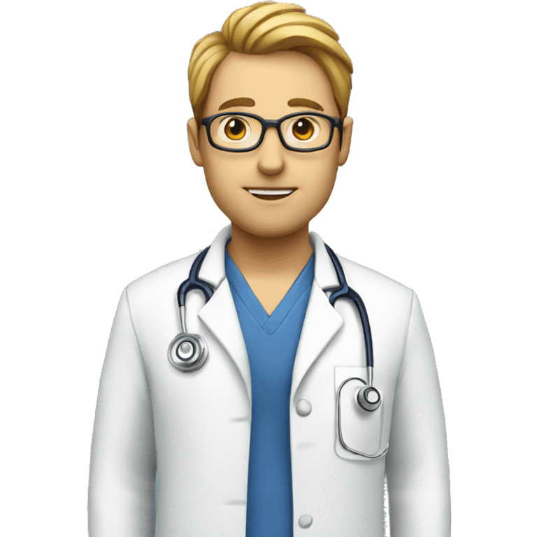 doctor with a calander at back emoji