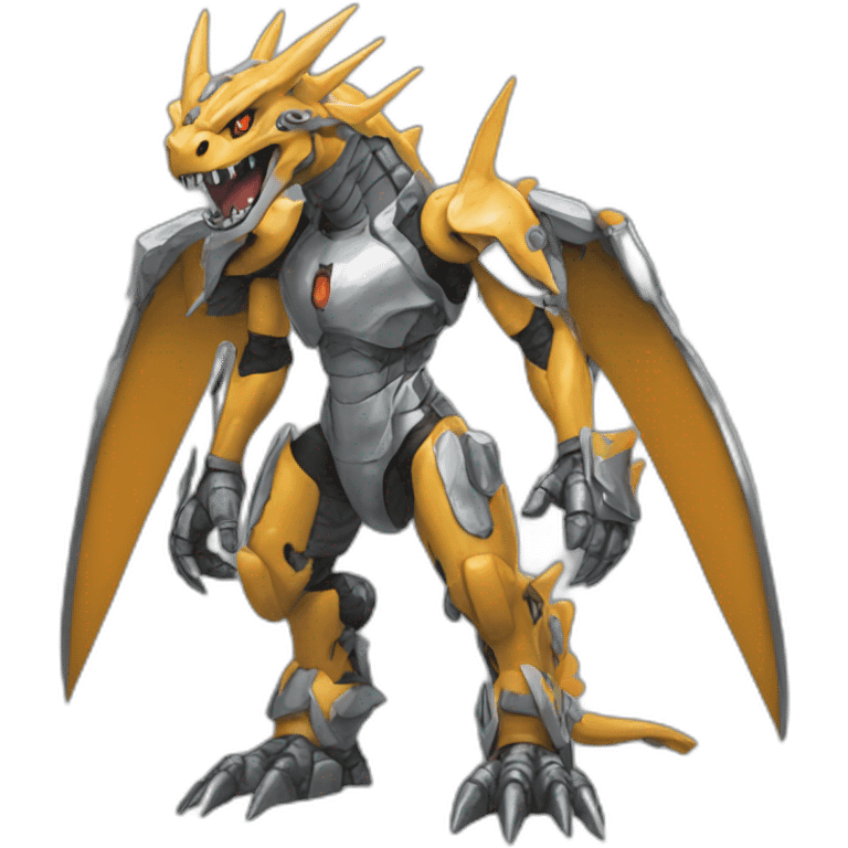 metal greymon digimon emoji