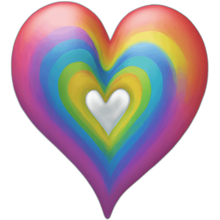 Rainbow heart emoji