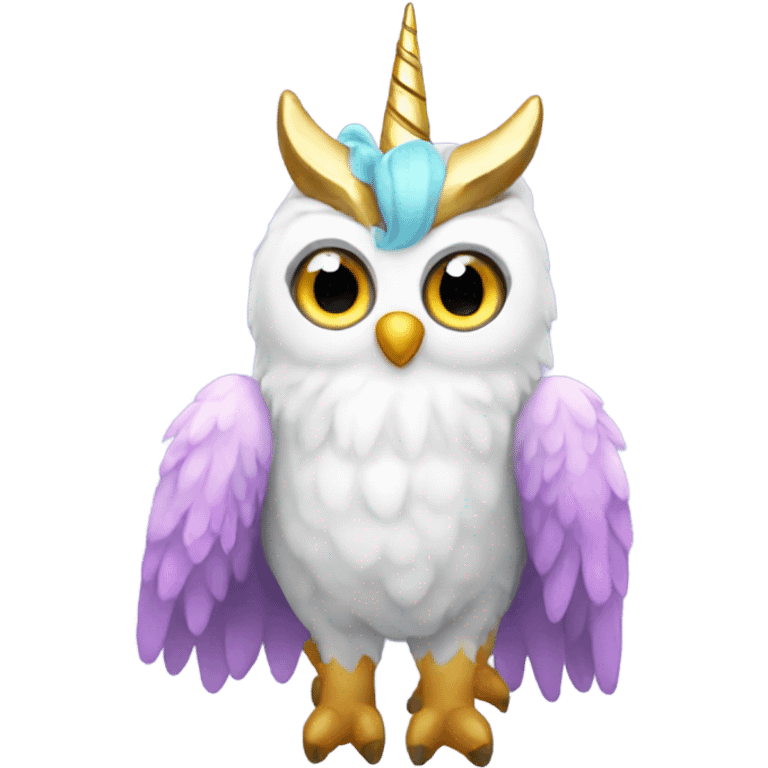 Owl unicorn emoji