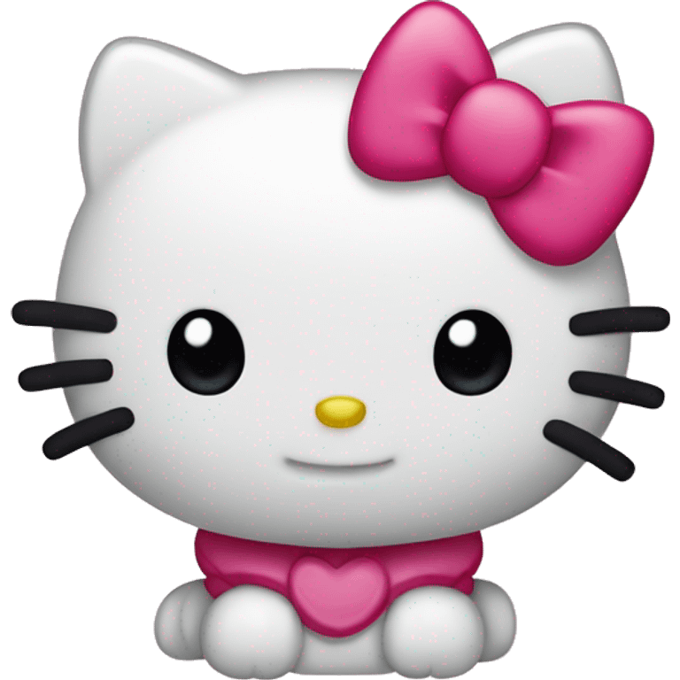 Hello kitty happy emoji