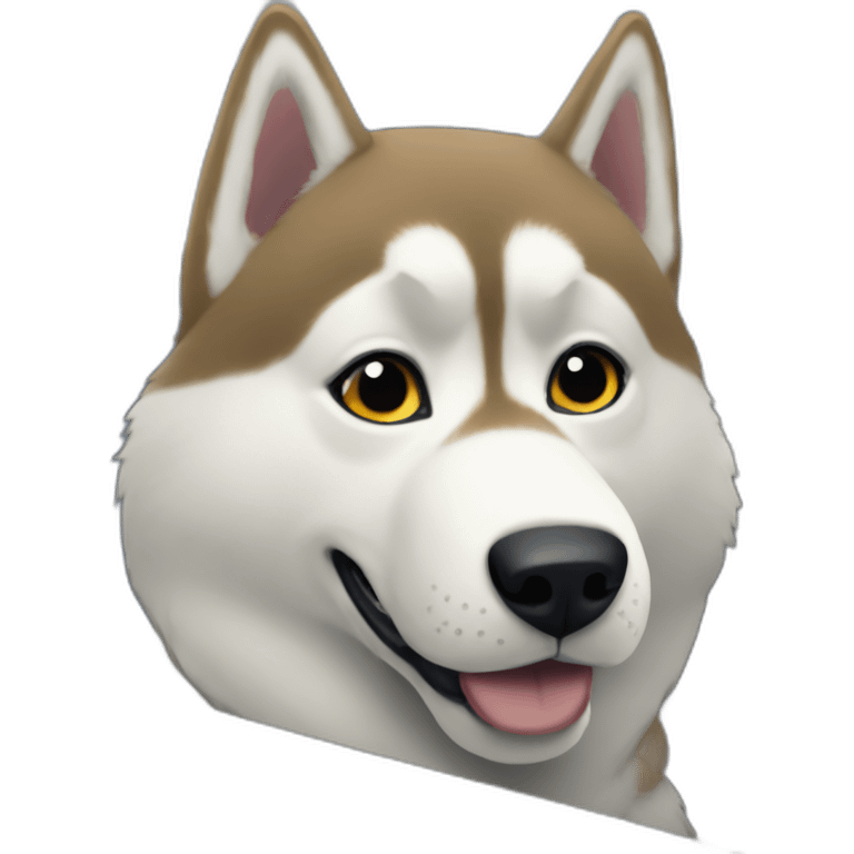 Husky drives metro emoji